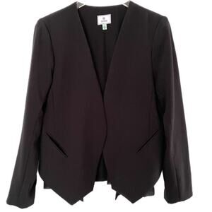 Susina Black Blazer with Ruffle Detail Sz L